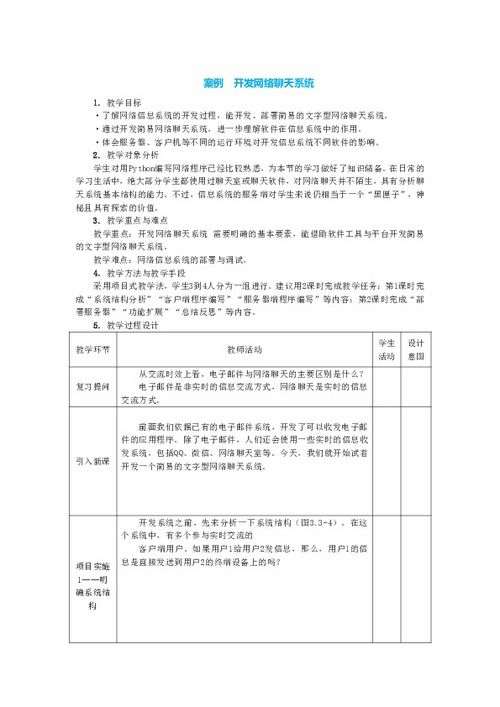 中圖人教版 2019 信息技術(shù)必修二 3.3.3 開發(fā)網(wǎng)絡(luò)聊天系統(tǒng) 2課時(shí)